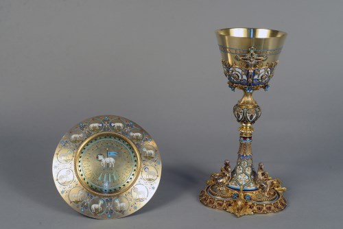 Chalice with paten of Blessed Pope Pius IX (r. 1846-1878)