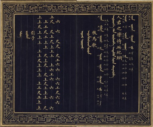 《笳鼓樂章》笳吹樂章滿洲蒙古漢文合譜