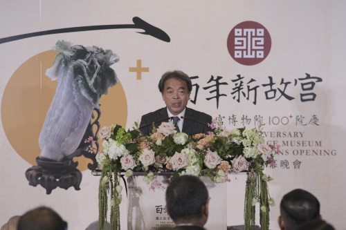 國立東京博物館淺見龍介副館長致詞表示，故宮百年院慶「千年神遇」特展，特別展出東博重要館藏〈五馬圖〉與〈瀟湘臥遊圖〉兩件作品，見證臺日文化交流的深厚情誼。