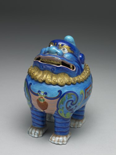 清 銅胎畫琺瑯甪端
