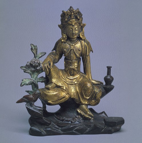Gilt bronze Avalokitesvara Bodhisattva