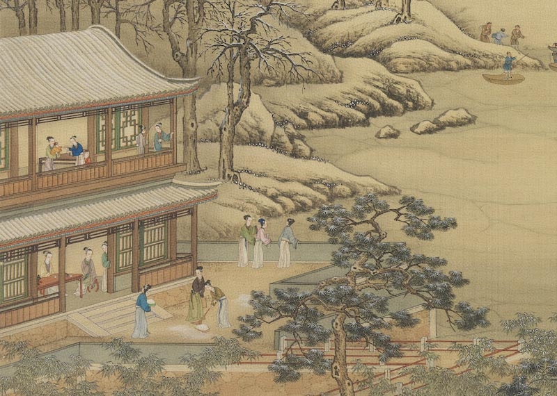 古畫動漫:清院畫十二月令圖